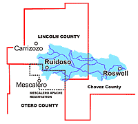 Map of New Mexico